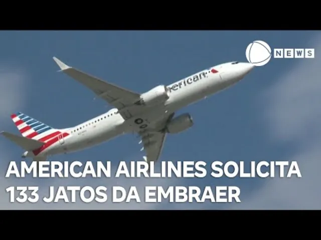 American Airlines compra 133 aviões da brasileira Embraer